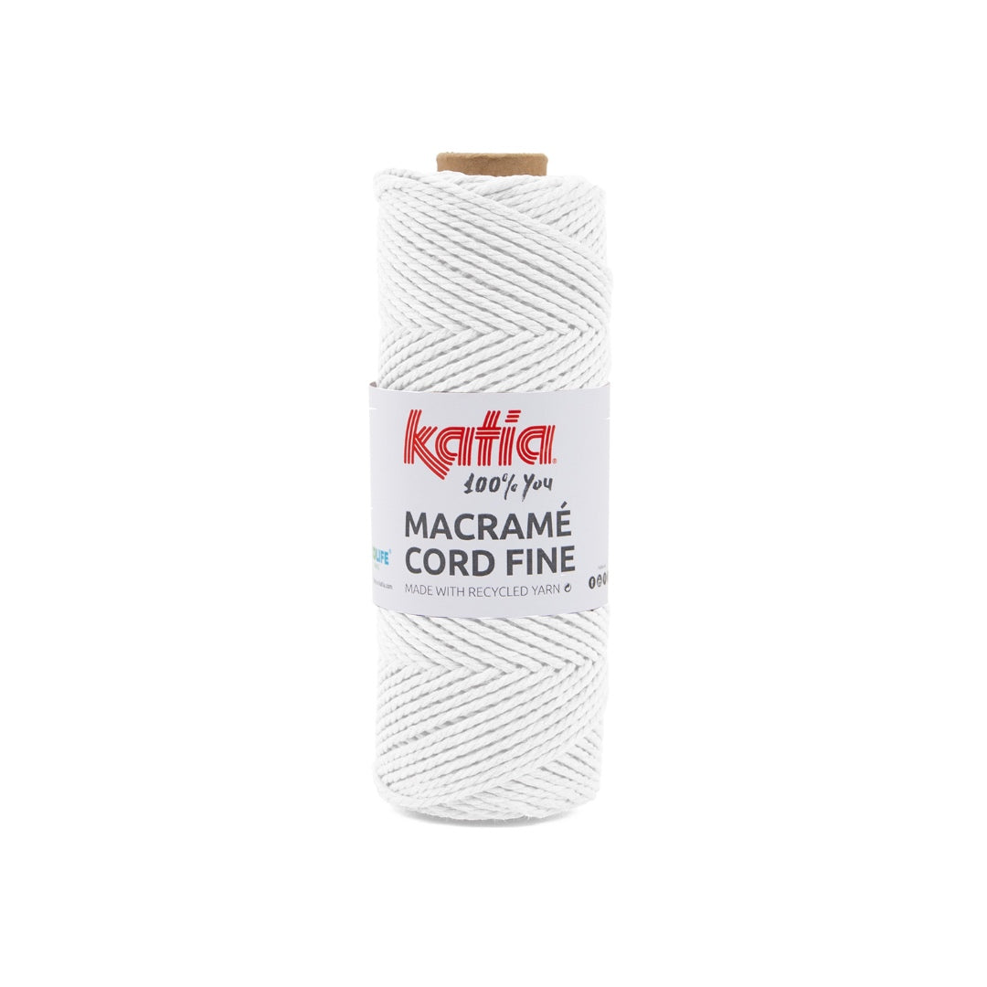 Macrame Cord Fine 200 White 2.5mm