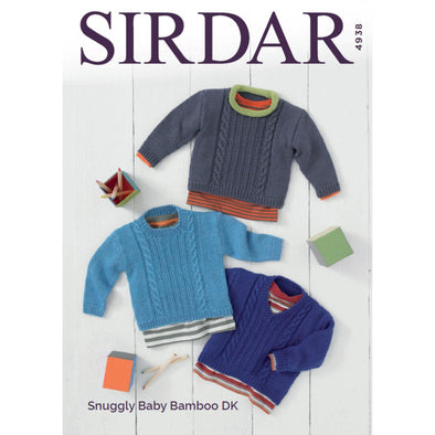 Sirdar 4938 Baby Bamboo Sweaters