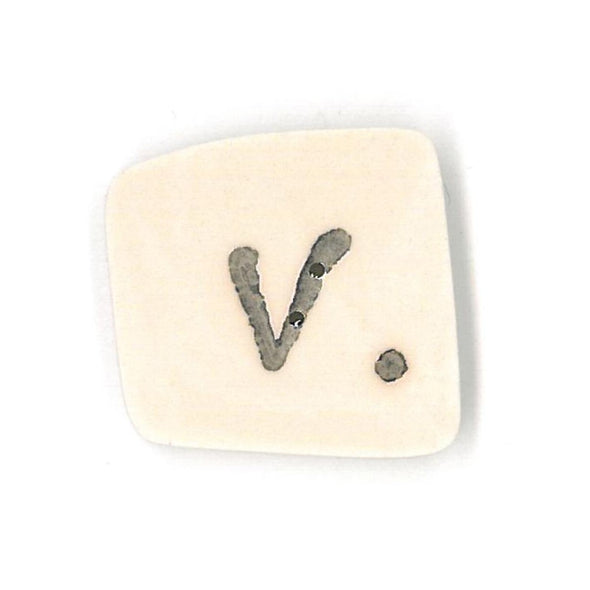 Just Another Button Company 0400.V  Letter V