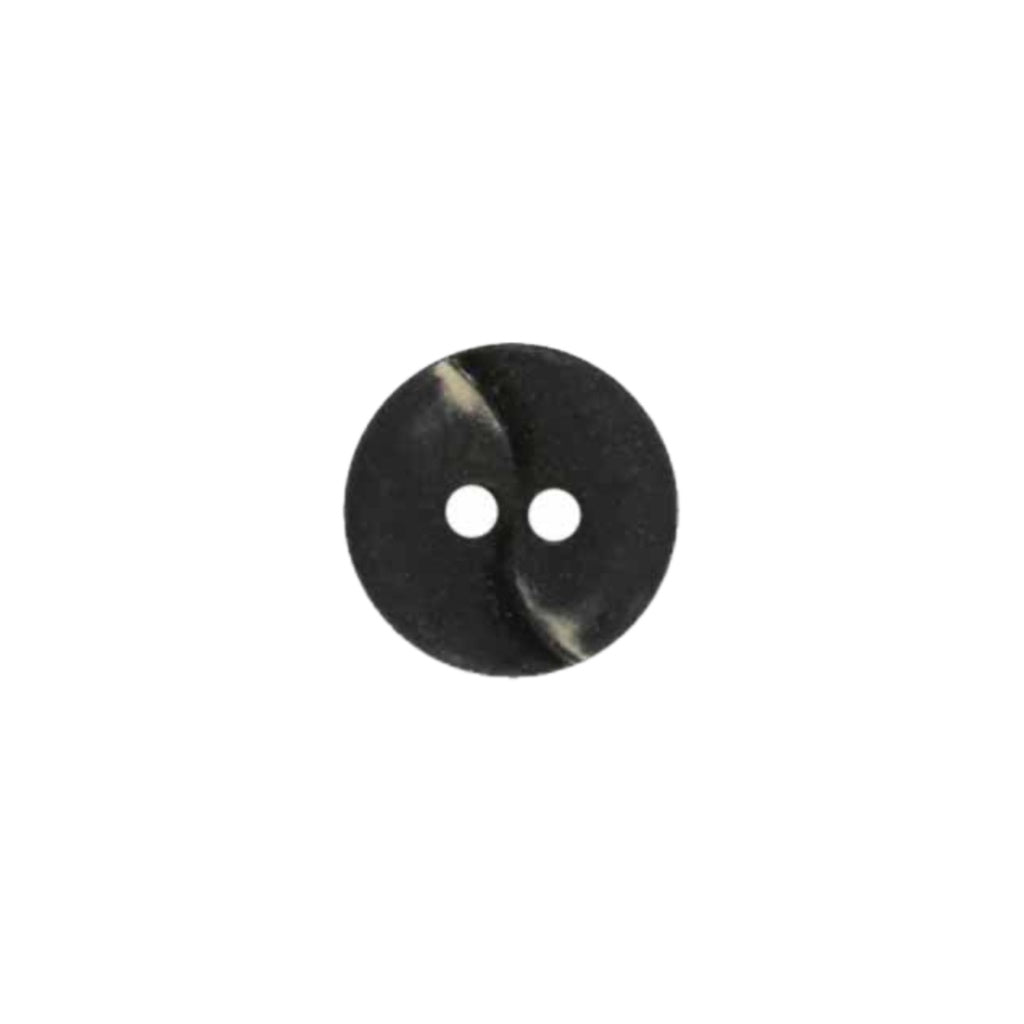Button 221927 Black with Wave 13mm