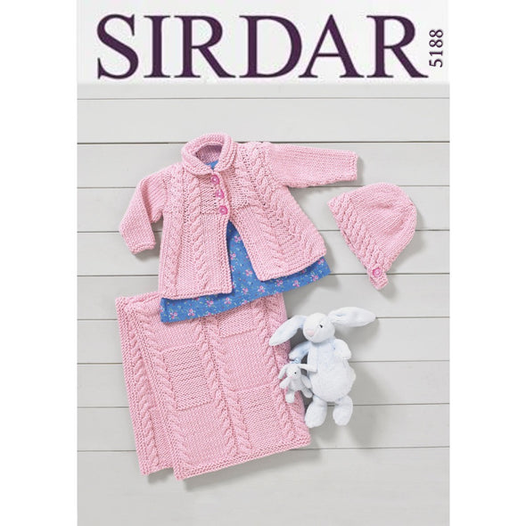Sirdar 5188 No 1 Chunky Baby Girl Set