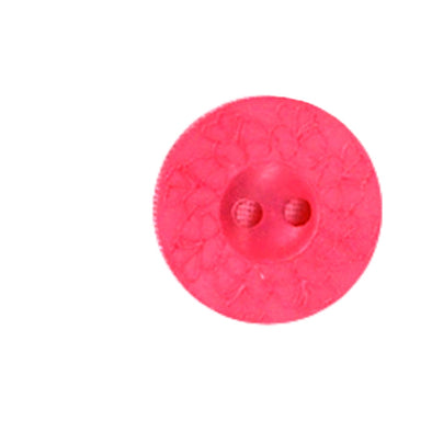 Button 350377 Coral with Floral Images 18mm