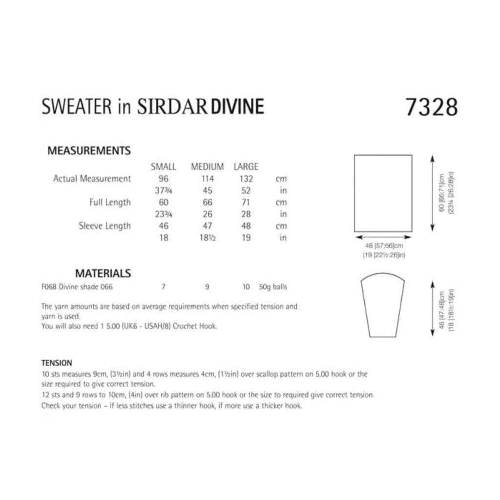 Sirdar 7328 Divine Sweater