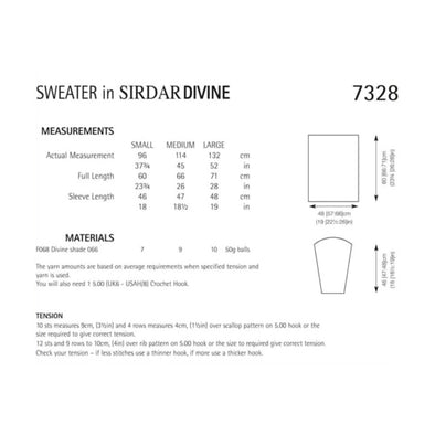 Sirdar 7328 Divine Sweater