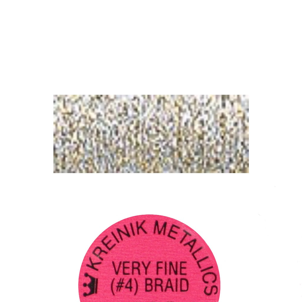 Kreinik Metallic #4 Braid   102 Vatican Gold