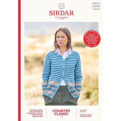 Sirdar 10129 Country Classic 4ply Cardigan