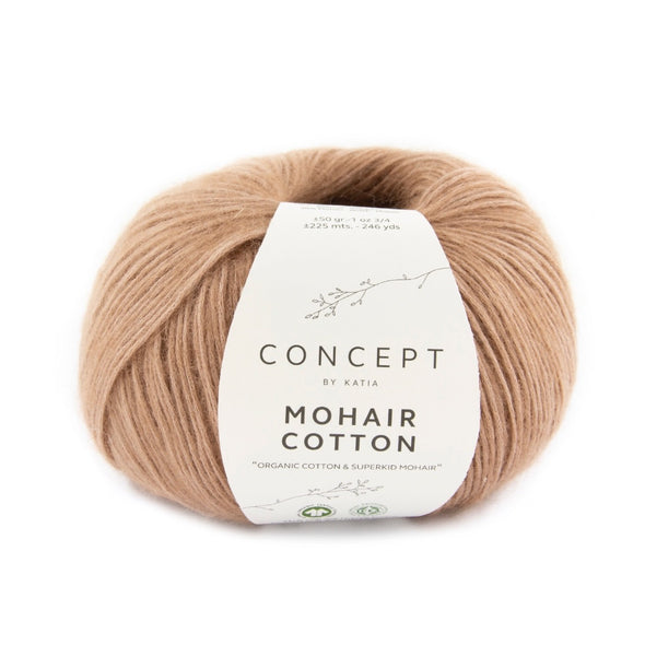 Mohair Cotton 074 Beige Red
