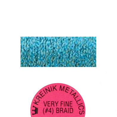 Kreinik Metallic #4 Braid   029 Turquoise