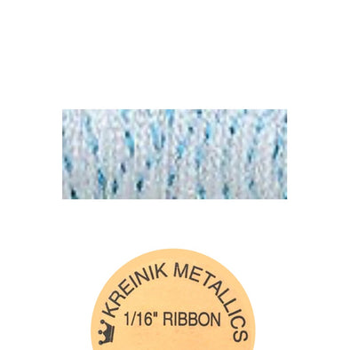 Kreinik Metallic 1/16” Ribbon 1432 Blue Ice