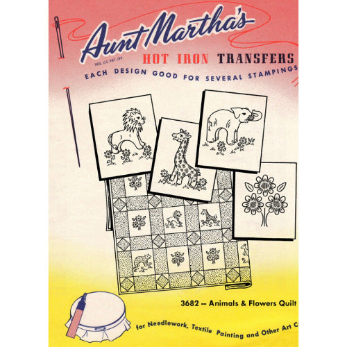 Aunt Martha's 3682 Animals And Flowers