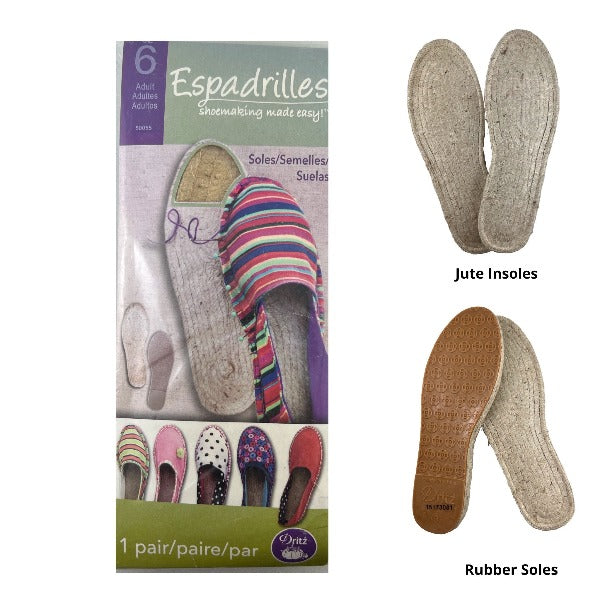 Sole - Espadrille Size  6 Adult