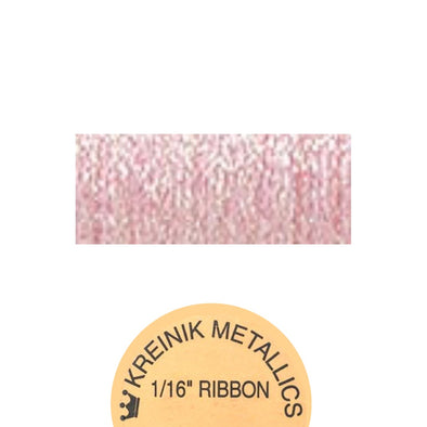 Kreinik Metallic 1/16” Ribbon  092 Star Pink