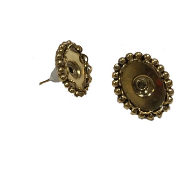 Earrings 10 x 13mm Antique Gold 108AG