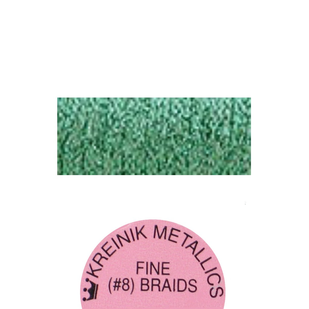 Kreinik Metallic #8 Braid   008 Green