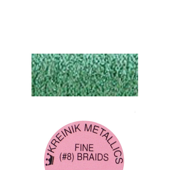 Kreinik Metallic #8 Braid   008 Green
