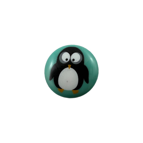 Button 261311 Penguin Green 15mm
