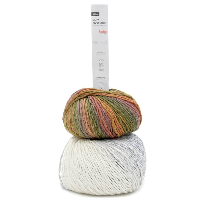 Knit Ensemble 401 Off White-Jean Blue