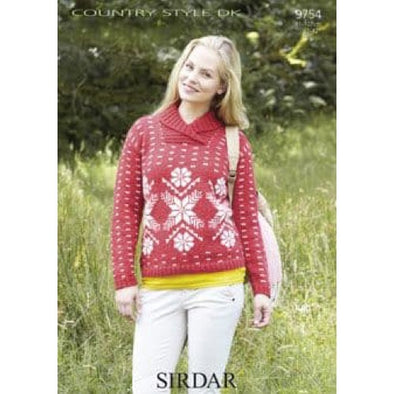 Sirdar 9754 Country Style DK Fairisle with Snowflakes