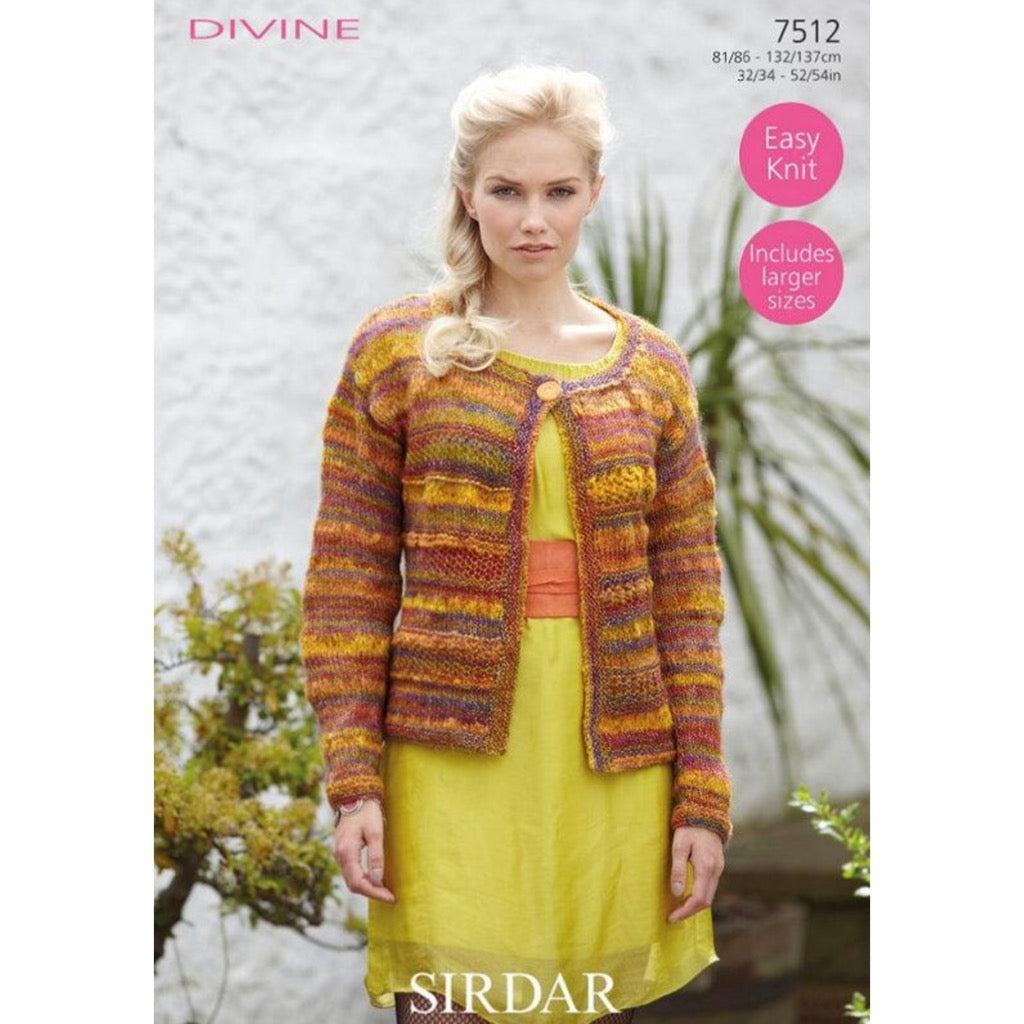 Sirdar 7512  Divine Cardigan