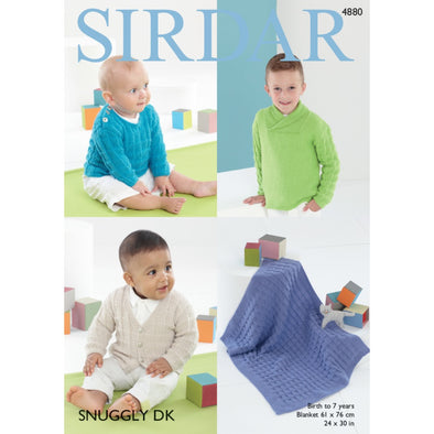 Sirdar 4880 Baby or Child Sweater and Blanket
