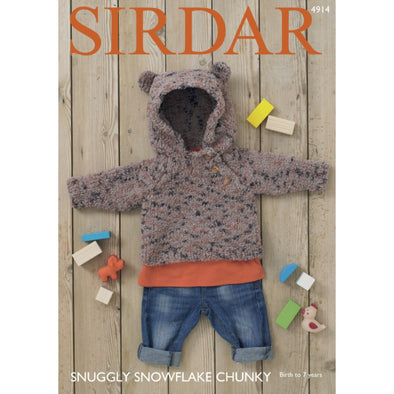 Sirdar 4914 Childs Bear Hoodie