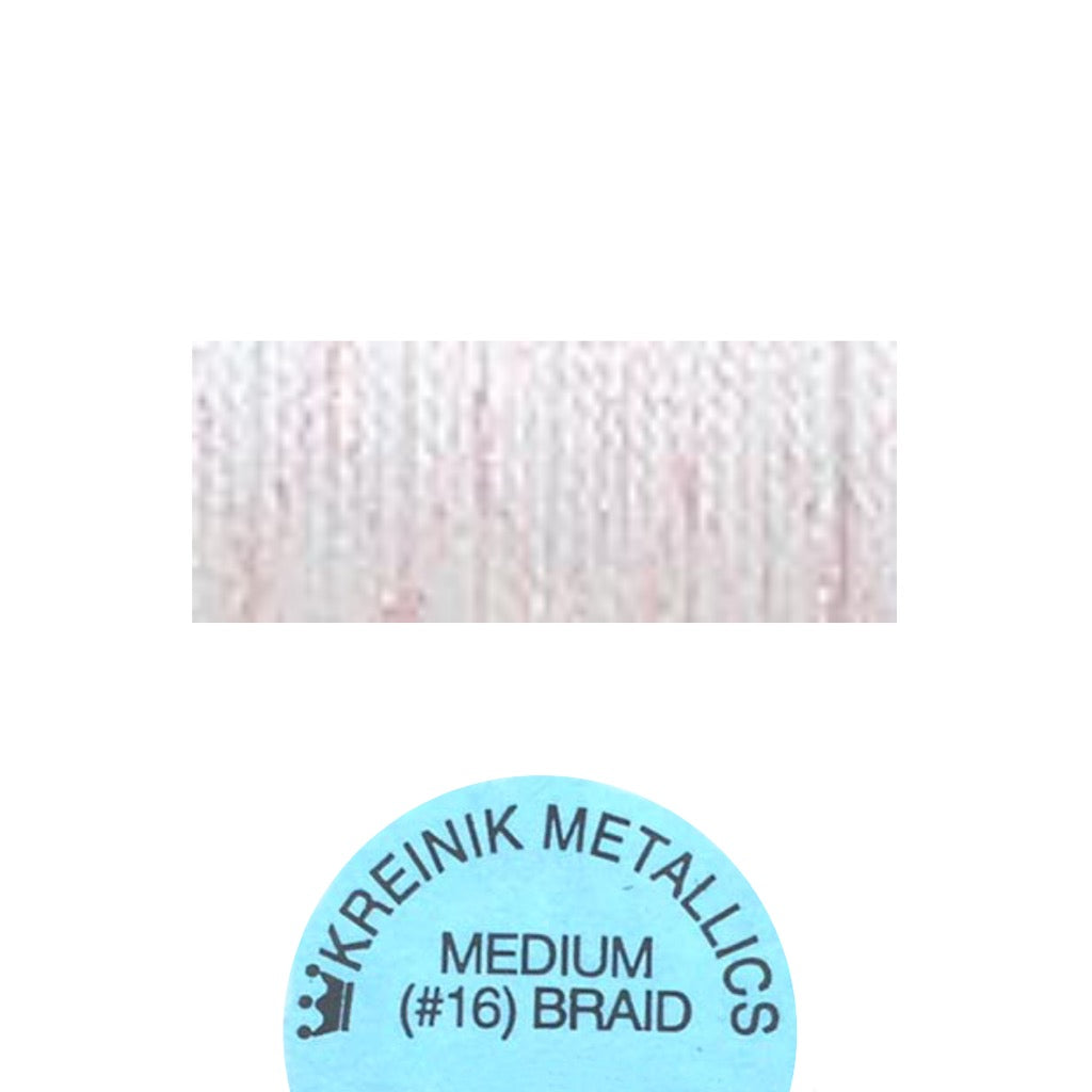 Kreinik Metallic#16 Braid  192 Pale Pink Medium