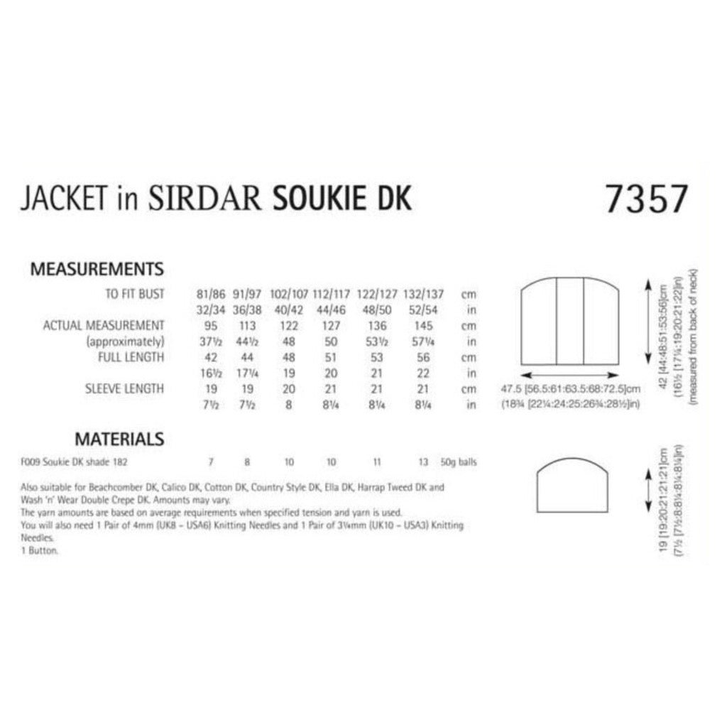 Sirdar 7357 Soukie DK Jacket