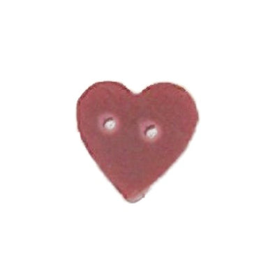 Just Another Button Company 3449T Folk Heart Red Tiny