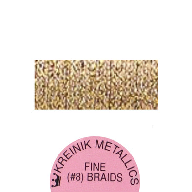 Kreinik Metallic #8 Braid  221 Antique Gold