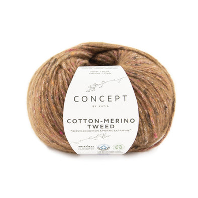 Cotton-Merino Tweed 505 Brown