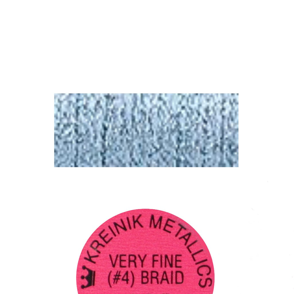 Kreinik Metallic #4 Braid   014 Sky Blue