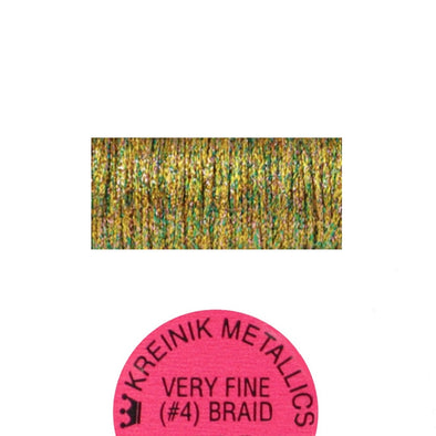 Kreinik Metallic #4 Braid   045 Confetti Gold