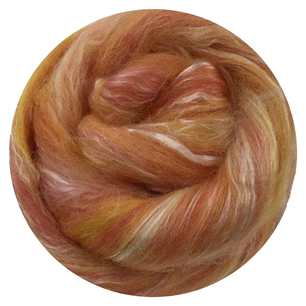 Silk/Merino Fibre 100 Saffron