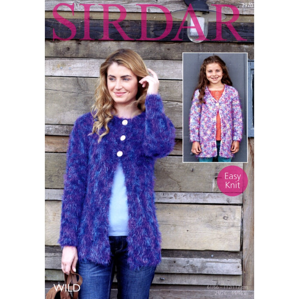 Sirdar 7970 Wild Long cardigan