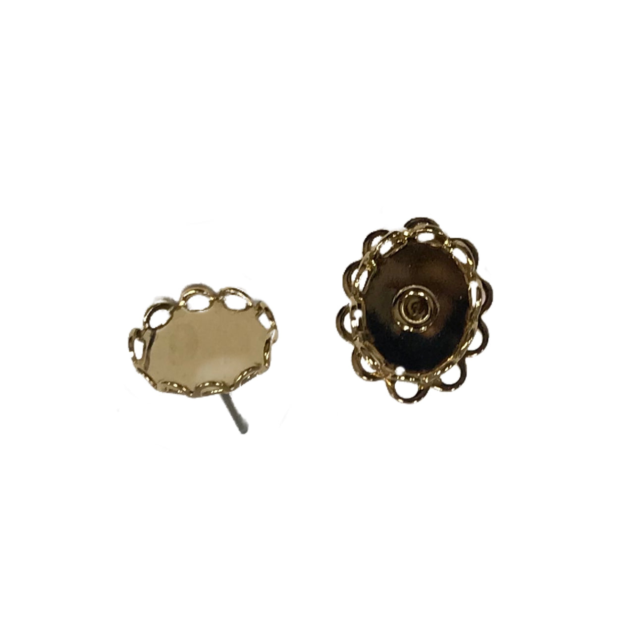 Earrings  8 x 10 mm Studs Gold 1039G