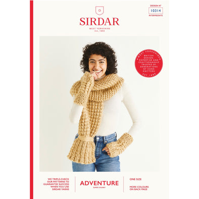Sirdar 10314 Adventure - Scarf and Mitts