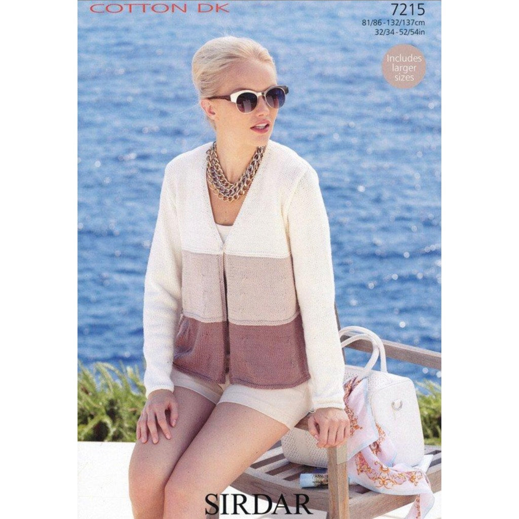 Sirdar 7215 Cotton DK Cardigan