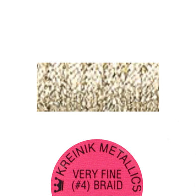 Kreinik Metallic #4 Braid   002HL Gold High Lustre