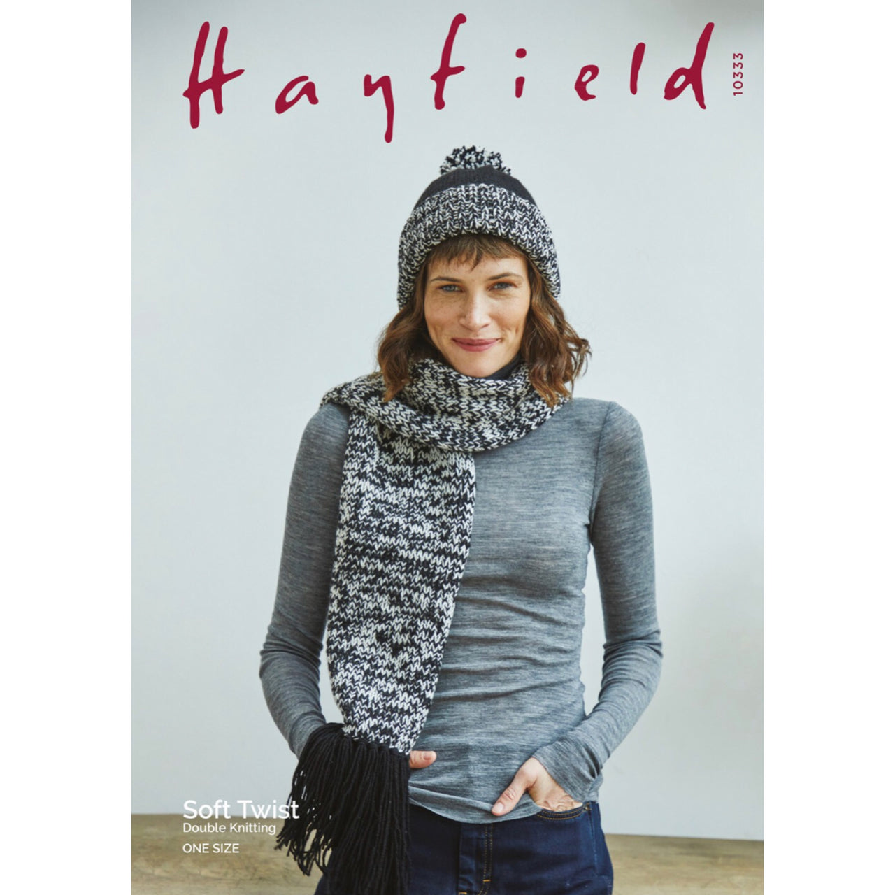 Hayfield 10333 Soft Twist Scarf Cap