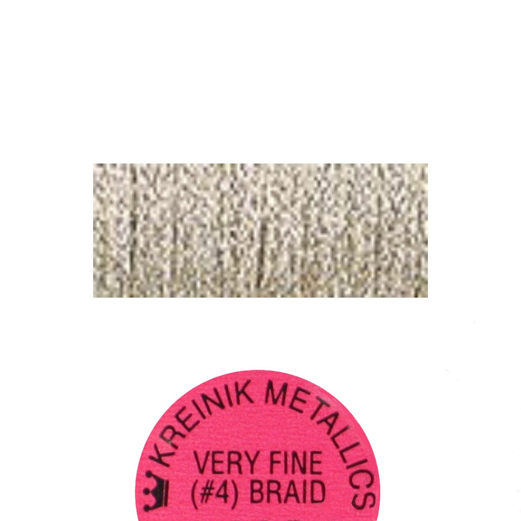 Kreinik Metallic #4 Braid   104C Colonial Gold Cord