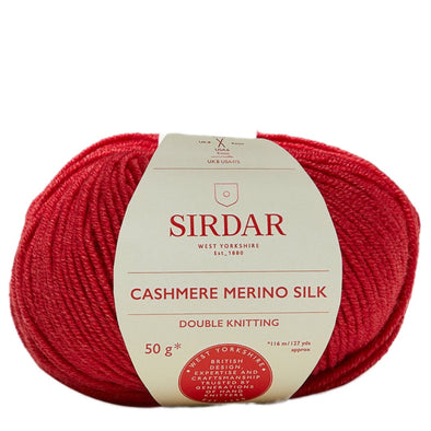 Cashmere Merino Silk DK 404 Riding Red