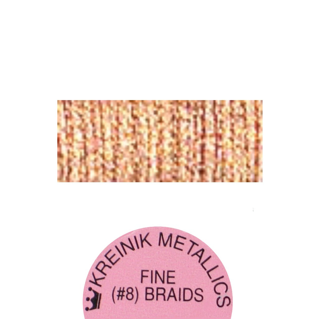 Kreinik Metallic #8 Braid 3270 Amber