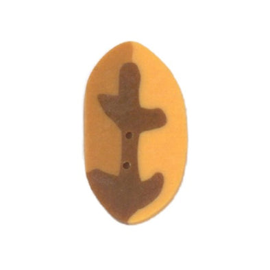 Just Another Button Company NH1061L Elm leaf, gold lg