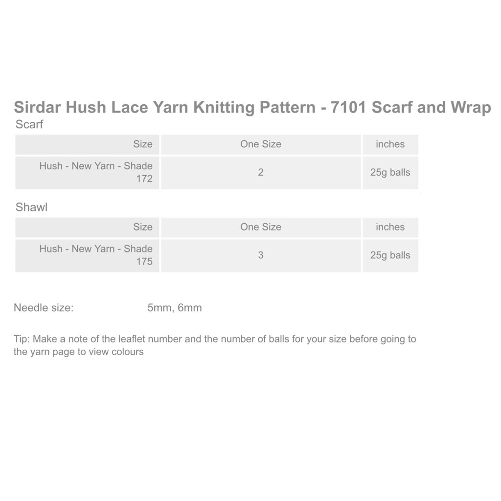 Sirdar 7101 Hush Shawl