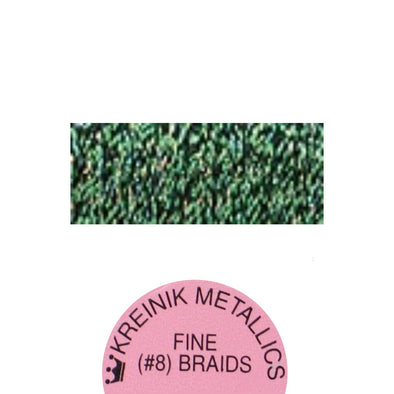 Kreinik Metallic #8 Braid  850 Mallard