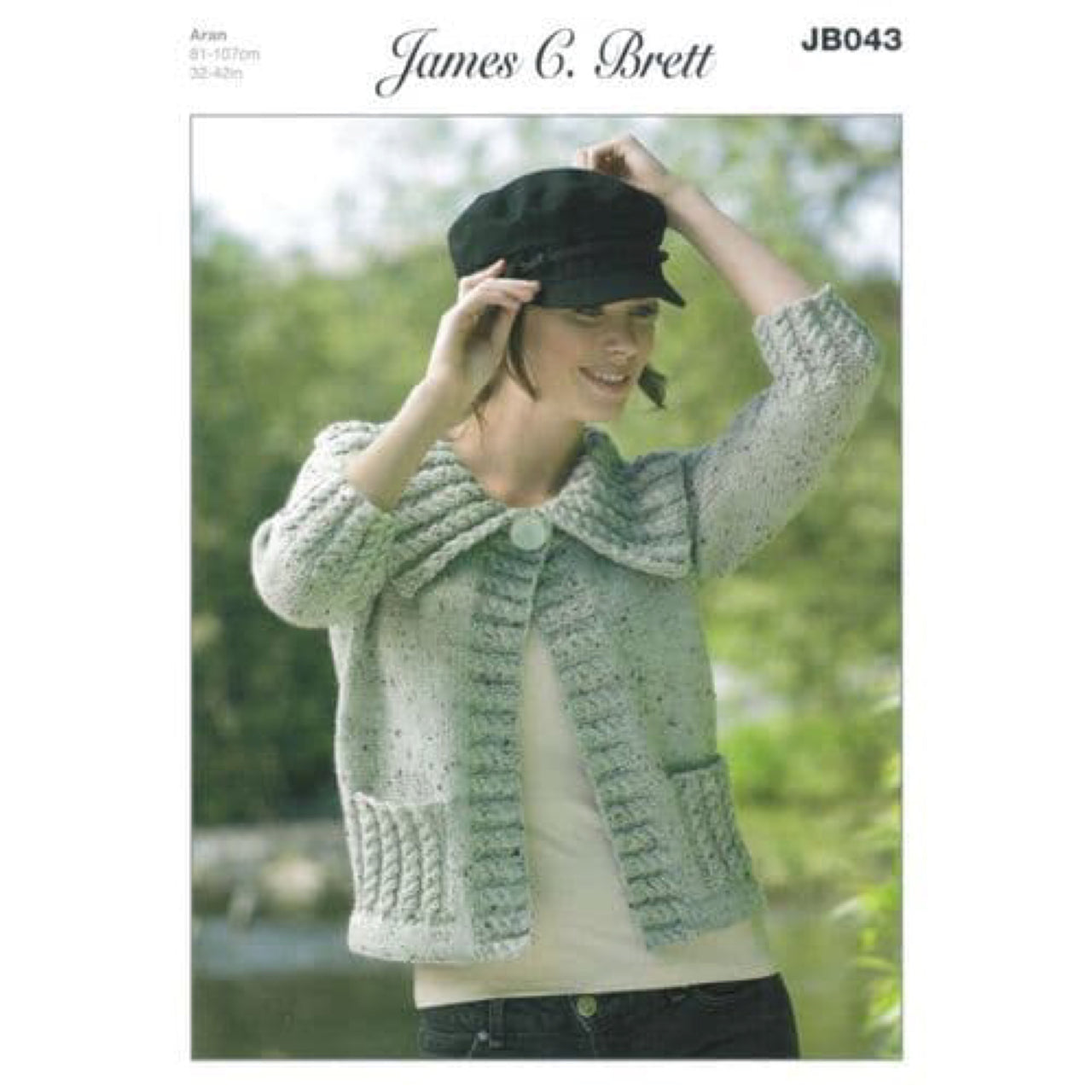 JB043 Rustic Aran Cardigan