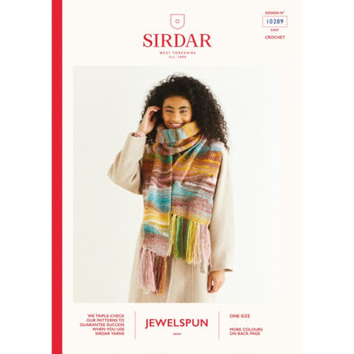 Sirdar 10289 Jewelspun - Scarf or Shawl