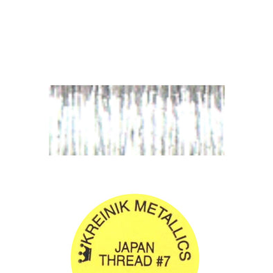 Kreinik Metallic Japan #7 001J Silver
