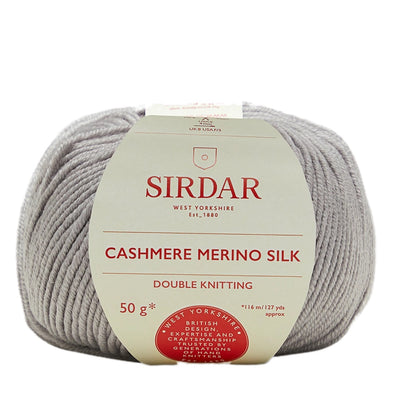 Cashmere Merino Silk DK 405 Silver Grey Snuggly