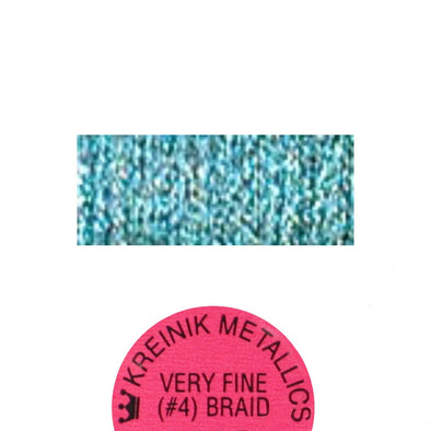 Kreinik Metallic #4 Braid 3514 Blue Merengue